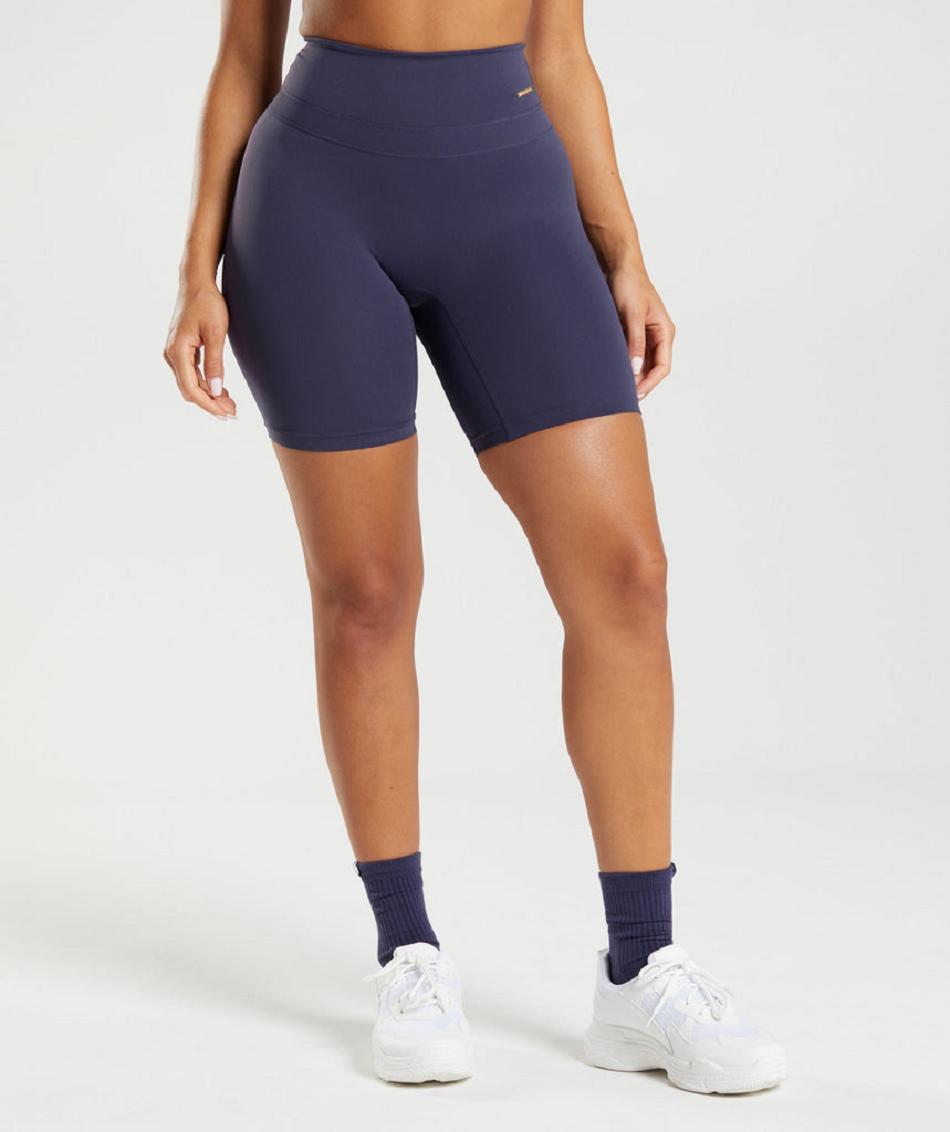 Pantalones Cortos Gymshark Whitney Cycling Mujer Indigo | CO 2709MQZ